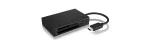 ICY BOX IB-CR401-C3 kaardilugeja USB 3.2 Gen 1 (3.1 Gen 1) USB-C Must