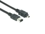 EXSYS FireWire 1394a kaabel 6-pin to 4-pin, 1,5 m, must EX-K6810