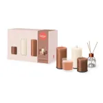 BOLSIUS Cozy Hideaway Apple Cinnamon kinkekomplekt &ndash; k&auml;sesee, kehav&otilde;i ja l&otilde;hnak&uuml;&uuml;nal
