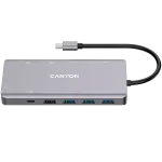 Canyon USB-13-in1 HUB USB-C 2xHDMI 4xUSB 2xUSB-C RJ45 VGA jaem&uuml;&uuml;k