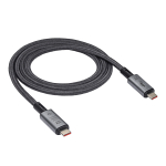 Akyga AK-USB-45 USB-C &ndash; USB-C punutud kaabel, USB4, 40 Gbps, 240 W, 1 m, hall