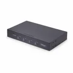StarTech.com 4-pordiline KM-l&uuml;liti hiire l&uuml;litusfunktsiooniga, USB-l&uuml;liti klaviatuurile/hiirele, 3,5 mm/USB-heli, v&auml;lisseadmete jagamine 4 arvutile, TAA-vastavuses