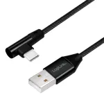 LogiLink CU0137 USB-kaabel USB 2.0 0,3 m USB A - USB C Must