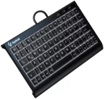 KeySonic KSK-3011ELC (DE) klaviatuur Kodu USB QWERTZ Saksa Must