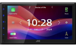 JVC KW-M595DBT 2 DIN autode meediaressiiver, 6,8-tolline puuteekraan, DAB+, Apple CarPlay, Android Auto, Wi-Fi, 22 W, must