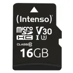 M&Auml;LUKAART MICRO SDHC 16GB C10/W/ADAPTER 3433470 INTENSO