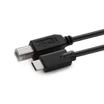 MicroConnect USB3.1C2B3 kaabel USB-C &ndash; USB 2.0 B-t&uuml;&uuml;p, isane&ndash;isane, 3 m, must