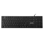 SBOX K-123US juhtmega membraanklaviatuur, USA paigutus, USB, must