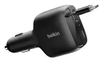 Belkin 75W 2-pordiline sisset&otilde;mmatava USB-C kaabliga auto - Kaabel (CCC001HQBK)