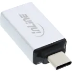 InLine USB 3.2 Gen.2 adapter, USB-C isane &ndash; USB-A-pesa, h&otilde;bedane