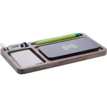 Korraldaja InLine WoodCharge Qi-laadimispinnaga USB-toiteallikas
