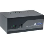 InLine KVM lauaarvuti l&uuml;liti, 2-pordiline, topeltmonitor, DP+HDMI, 4K, USB 3.0, Audio