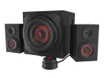 K&otilde;larikomplekt GENESIS Helium 610BT 2.1, 60 W RMS, Bluetooth, juhtmega, punane/must, kompaktne bassik&otilde;lar