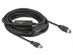 USB-kaabel DeLOCK 85380 USB 3.2 Gen 1 10 m USB A USB B Must