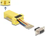 DeLOCK D-Sub 9 pin female to RJ45 female koostekomplekt kollane VGA RJ-45