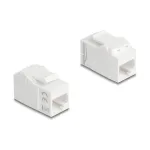 Delock 90719 Keystone mooduli &uuml;hendusmuhv RJ45 pesa - RJ45 pesa, Cat.6A UTP, valge
