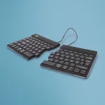 R-Go Tools Ergonoomiline klaviatuur R-Go Split Break koos pausitarkvaraga, ergonoomiline poolitatud klaviatuur, AZERTY (FR), Bluetooth, must