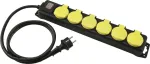Pikendusjuhe EUROLITE 30240158 &mdash; 6-pesaline IP44 pritsmekindel pikendusjuhe, 10 m kaabel
