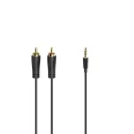 Hama 00205260 helikaabel 1,5 m 3,5 mm 2 x RCA Must