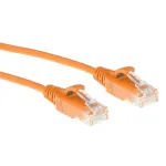 ACT oranž 0,25 meetrine LSZH U/UTP CAT6 andmekeskuse &otilde;huke patch-kaabel t&otilde;mbesulguriga RJ45 pistikutega