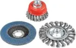 Traatharjakomplekt nurklihvijale KWB 597510, 3 tk
