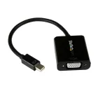 StarTech.com Mini DisplayPort&ndash;VGA-adapter &ndash; aktiivne Mini DP &ndash; VGA-muundur &ndash; 1080p video &ndash; mDP v&otilde;i Thunderbolt 1/2 Mac/PC VGA-kuvarile/projektorile/ekraanile &ndash; mDP 1.2&ndash;VGA pistik &ndash; must