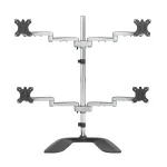 StarTech.com lauaarvuti nelja monitori alus &ndash; ergonoomiline VESA 4 monitori k&auml;si (2x2) kuni 32 inch &ndash; vabalt seisev liigendatav universaalne postikinnitus &ndash; reguleeritav k&otilde;rgus/kalle/p&ouml;&ouml;re/rotatsioon &ndash; h&otilde;bedane