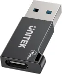 Unitek USB-C to USB-A adapter A1049ABK01 &mdash; must, USB-C (emane) USB-A (isane) kompaktne adapter