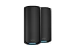 NETGEAR Orbi 970 seeria neljaribaline WiFi 7, 2-pakk neljaribaline (2,4 GHz / 5 GHz-1 / 5 GHz-2 / 6 GHz) Wi-Fi 6 (802.11ax) Must 3 Sisemine