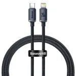Baseus Lightning to USB-C PD QC kaabel 20W 480Mbps 1,2m Must