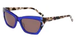 DKNY naiste p&auml;ikeseprillid DK547S5516425 - Havana atsetaatraam, pruuni gradiendi l&auml;&auml;tsed, 55 mm