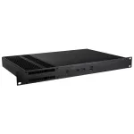 Akasa Galileo TU3 1U rackmount korpus Thin Mini-ITX, ventilaatorita, OEM, must