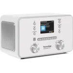TechniSat DigitRadio 550 IR Internet DAB+ FM raadio Bluetooth, Spotify Connect, 20W stereo, v&auml;rvilise TFT-ekraaniga, valge