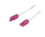 SYNERGY21 OM4 LC-LC Dupleks Uniboot Push-Pull Fiiberpistikukaabel, 5m, Aqua, LSZH, 2mm