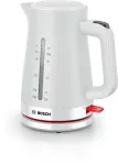 Elektriline veekeetja Bosch TWK3M121 &mdash; 1,7 L, 2400 W, valge, plastkorpus