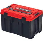 Einhell 4540021 E-Case M s&uuml;steemikohver, t&ouml;&ouml;riistakast, pol&uuml;prop&uuml;leen, 90 kg kandev&otilde;ime, must/punane