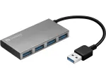 Sandberg USB 3.0 Pocket Hub 4 porti, USB 3.2 Gen 1 (3.1 Gen 1) Type-A, USB 3.2 Gen 1 (3.1 Gen 1) Type-A, 5000 Mbit/s, valge, alumiinium, RoHS