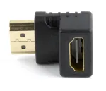 HDMI soovahetaja GEMBIRD A-HDMI90-FML, HDMI HDMI-ks, 90&deg; nurgaadapter, must