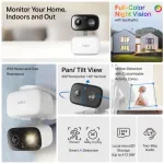 Turvakaamera TP-LINK Tapo C206 &ndash; sise/v&auml;lis 1080p HD, p&ouml;&ouml;ramise ja kallutamisega, &ouml;&ouml;vaatega, kahesuunalise heliga
