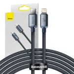 Baseus Crystal Shine CAJY000301 USB-C &ndash; Lightning kaabel, 20 W PD, 2 m, must