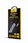 Gembird A-CM-COMBO5-02 s&uuml;learvuti dokk/pordi replikaator Juhtmega USB 3.2 Gen 1 (3.1 Gen 1) Type-C H&otilde;bedane