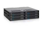 Kettamassiiv Icy Dock MB326SP-B 0 TB Rack 1U Must