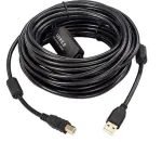 Microconnect USBAB15B-ACTIVE USB-kaabel USB 2.0 15 m USB A USB B Must