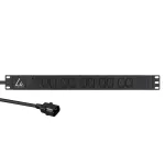 Lanview LVR-2MC14-SPD-C13X10 19-tolline racki toitejaotur, 10x C13 pesa