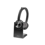 HP Poly Savi 7320 UC 8L553AA DECT-peakomplekt, stereo, k&otilde;rvadele asetatav, juhtmevaba, Microsoft Teamsi sertifikaadiga, must