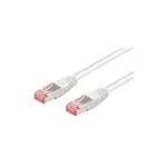 Wentronic Goobay CAT 6 &uuml;henduskaabel, S/FTP (PiMF), valge, 50 m - LSZH halogeenivaba, vask (93510)