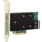 Broadcom HBA 9500-8i Tri-Mode salvestuskontroller, 8 kanalit, SATA 6Gb/s / SAS 12Gb/s / PCIe 4.0 (NVMe), PCIe 4.0 x8, t&auml;is- ja madalprofiil, must/hall