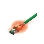 Easylan CS1OGADAD0010 RJ45 v&otilde;rgukaabel, patch-kaabel CAT 6a S/FTP 1 m roheline LED-iga 1 tk.