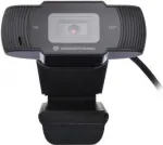 Conceptronic AMDIS 720P HD veebikaamera mikrofoniga, 1280 x 720 pikslit, 30 kaadrit/s, 1280x720@30 kaadrit/s, 1920x1080@30 kaadrit/s, 5 V, USB 2.0, must