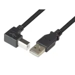 Techly USB 2.0 kaabel A Male / B Male Angled 0.5m ICOC U-AB-005-ANG